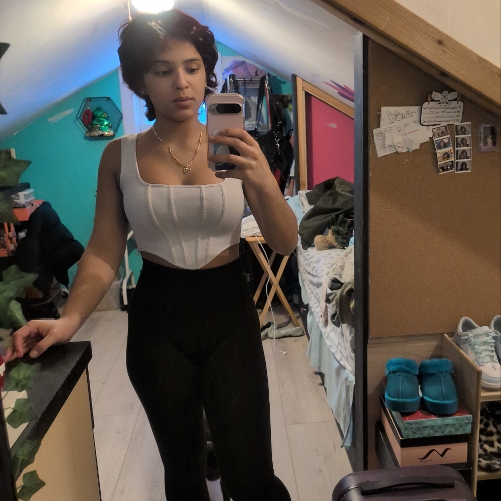 White Corset Top